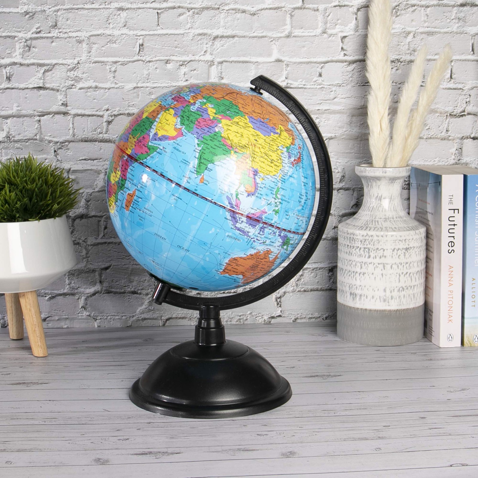 Colourful Rotating Globe World Globe Model World Map for Home Office Geography Teaching Decor Students Teaching Aids Kids Toy